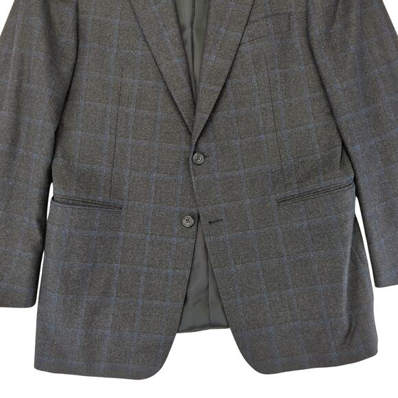 Hickey Freeman Madison Blazer Jacket 2 Button 100% Worsted Wool Sport Coat 42R - Picture 4 of 10